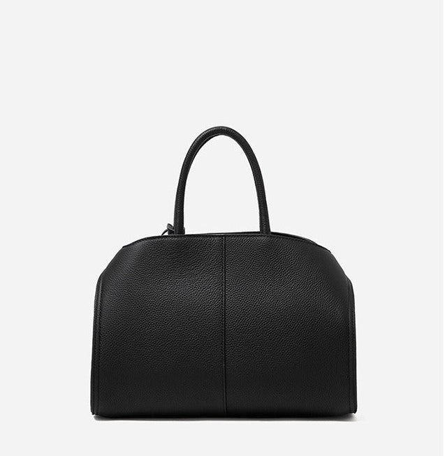 Elegant Pebbled Leather Satchel Bag