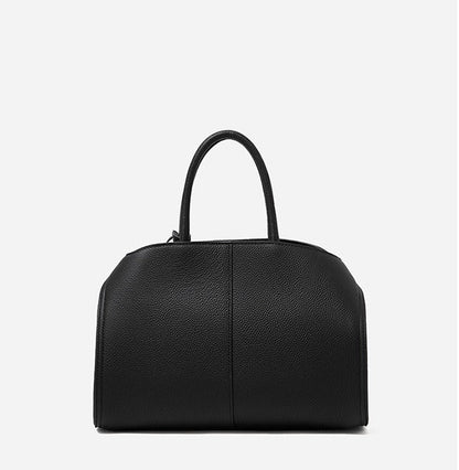 Elegant Pebbled Leather Satchel Bag