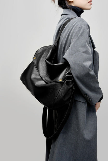 Multi-Way Everyday Leather Crossbody Bag