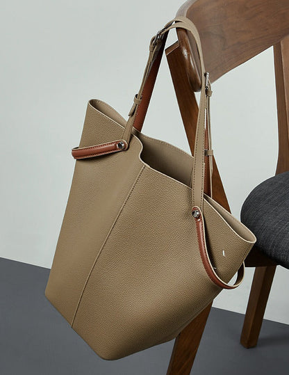 Leather Bucket Tote Inner Pouch