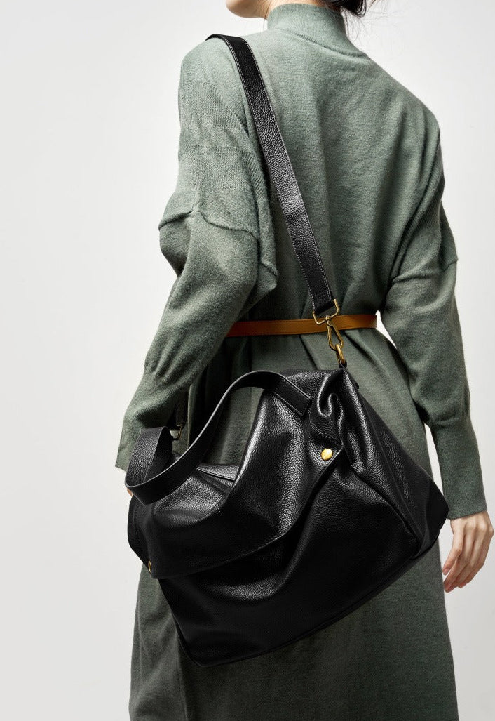 Multi-Way Everyday Leather Crossbody Bag