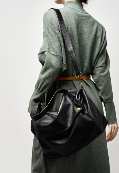 Multi-Way Everyday Leather Crossbody Bag