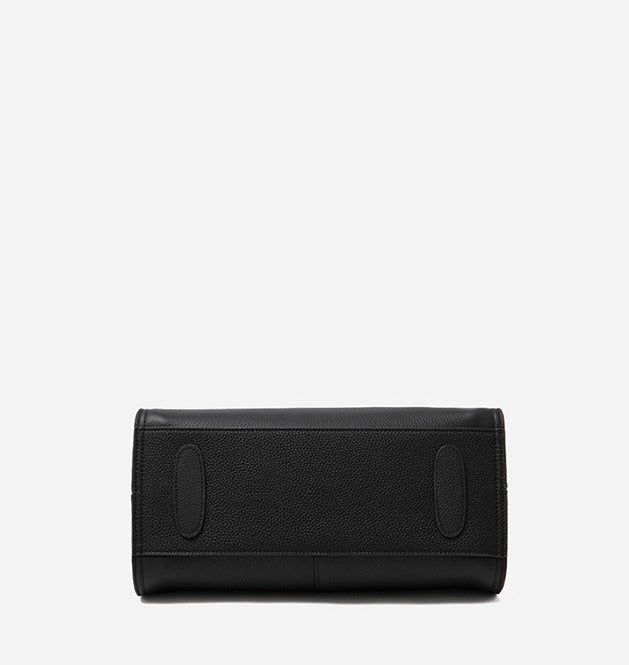 Elegant Pebbled Leather Satchel Bag