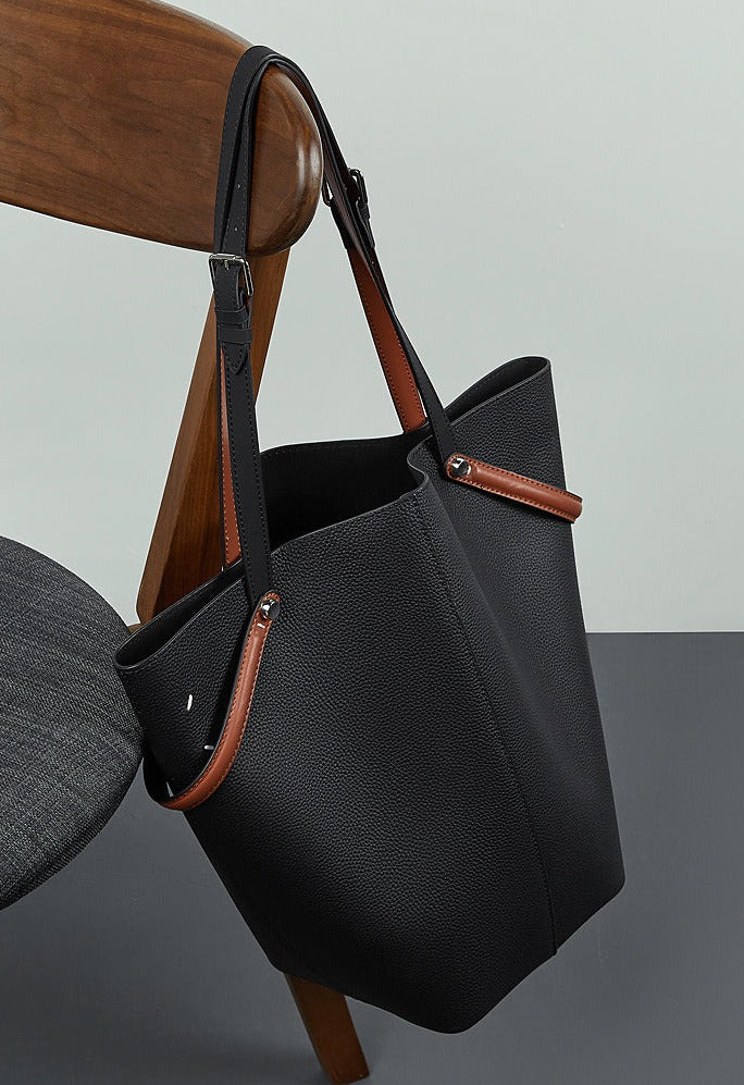 Leather Bucket Tote Inner Pouch