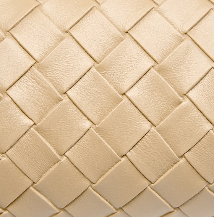 Woven Leather Mini Crossbody Bag