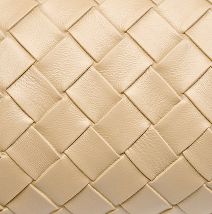 Woven Leather Mini Crossbody Bag