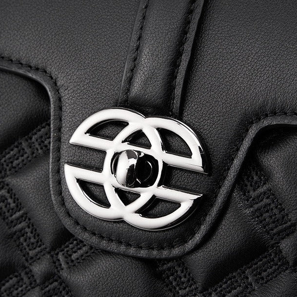 Classic Quilted Real Leather Handbag