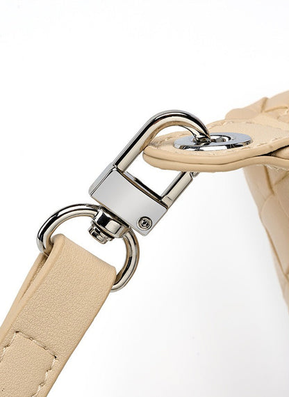 Woven Leather Mini Crossbody Bag