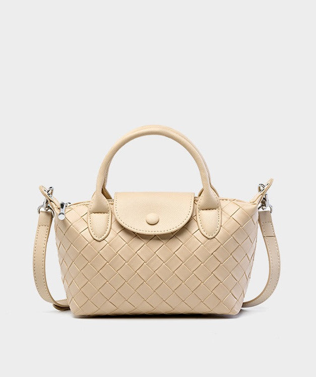 Woven Leather Mini Crossbody Bag