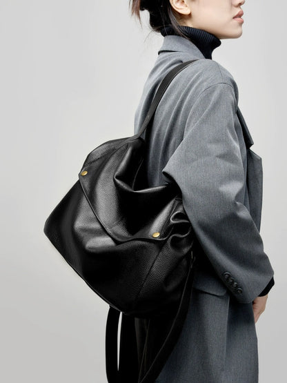 Multi-Way Everyday Leather Crossbody Bag