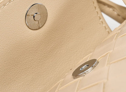 Woven Leather Mini Crossbody Bag