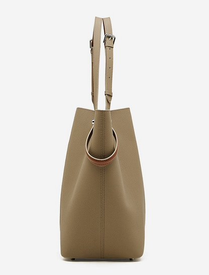 Leather Bucket Tote Inner Pouch