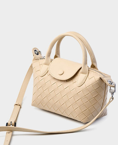 Woven Leather Mini Crossbody Bag