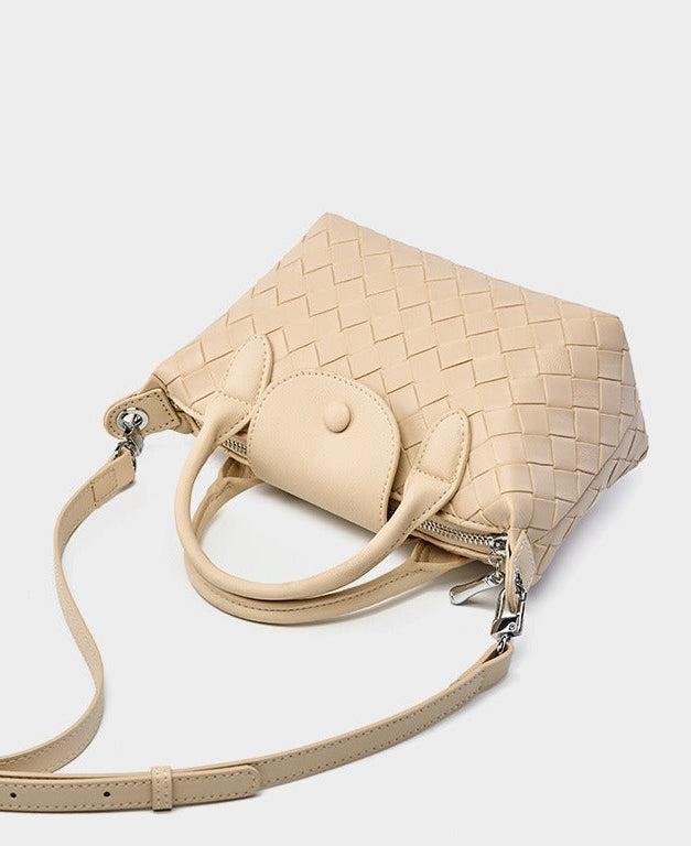 Woven Leather Mini Crossbody Bag