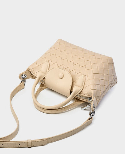 Woven Leather Mini Crossbody Bag