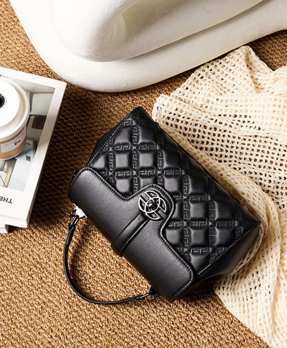 Classic Quilted Real Leather Handbag