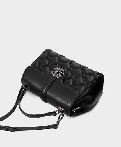 Classic Quilted Real Leather Handbag