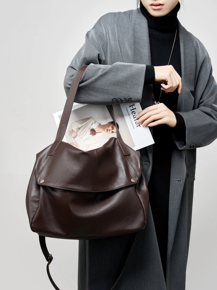 Multi-Way Everyday Leather Crossbody Bag