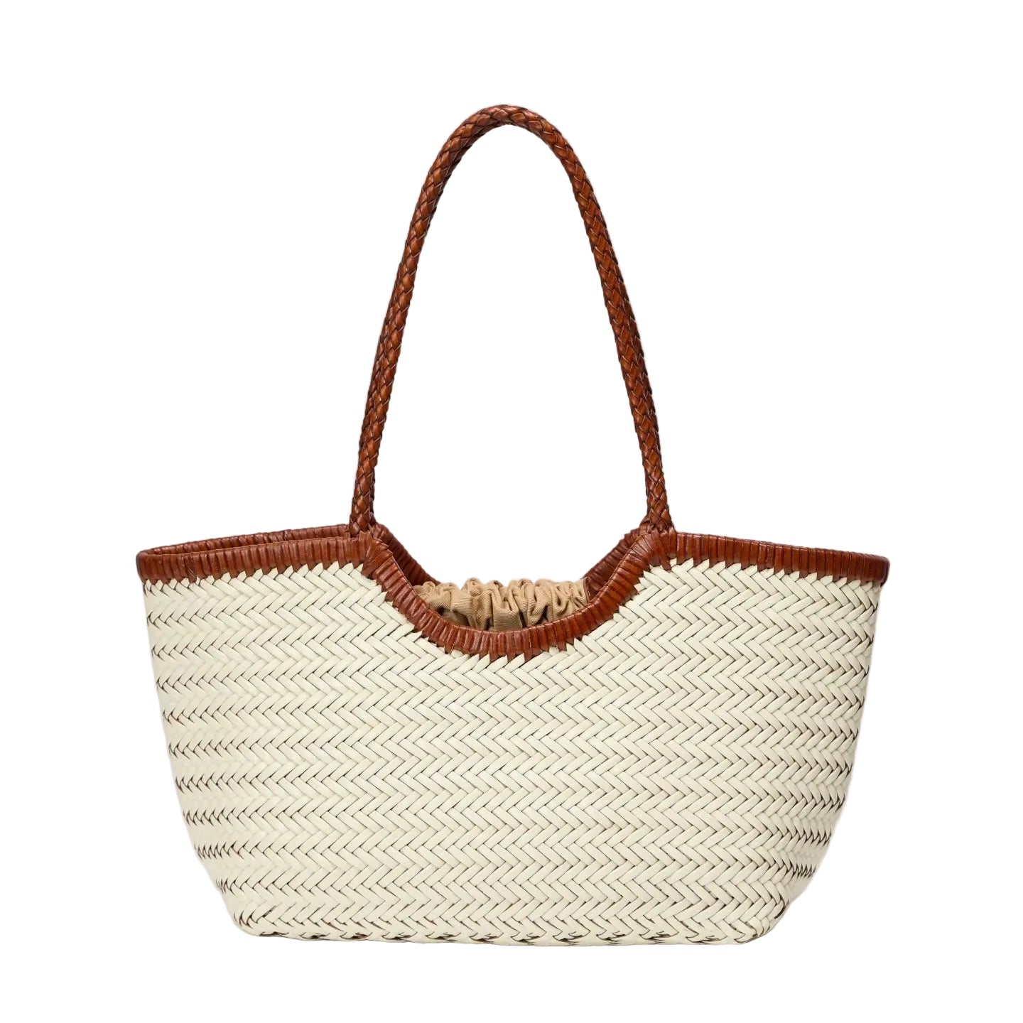 Genuine Leather Handwoven Luxury Beach Tote Bag
